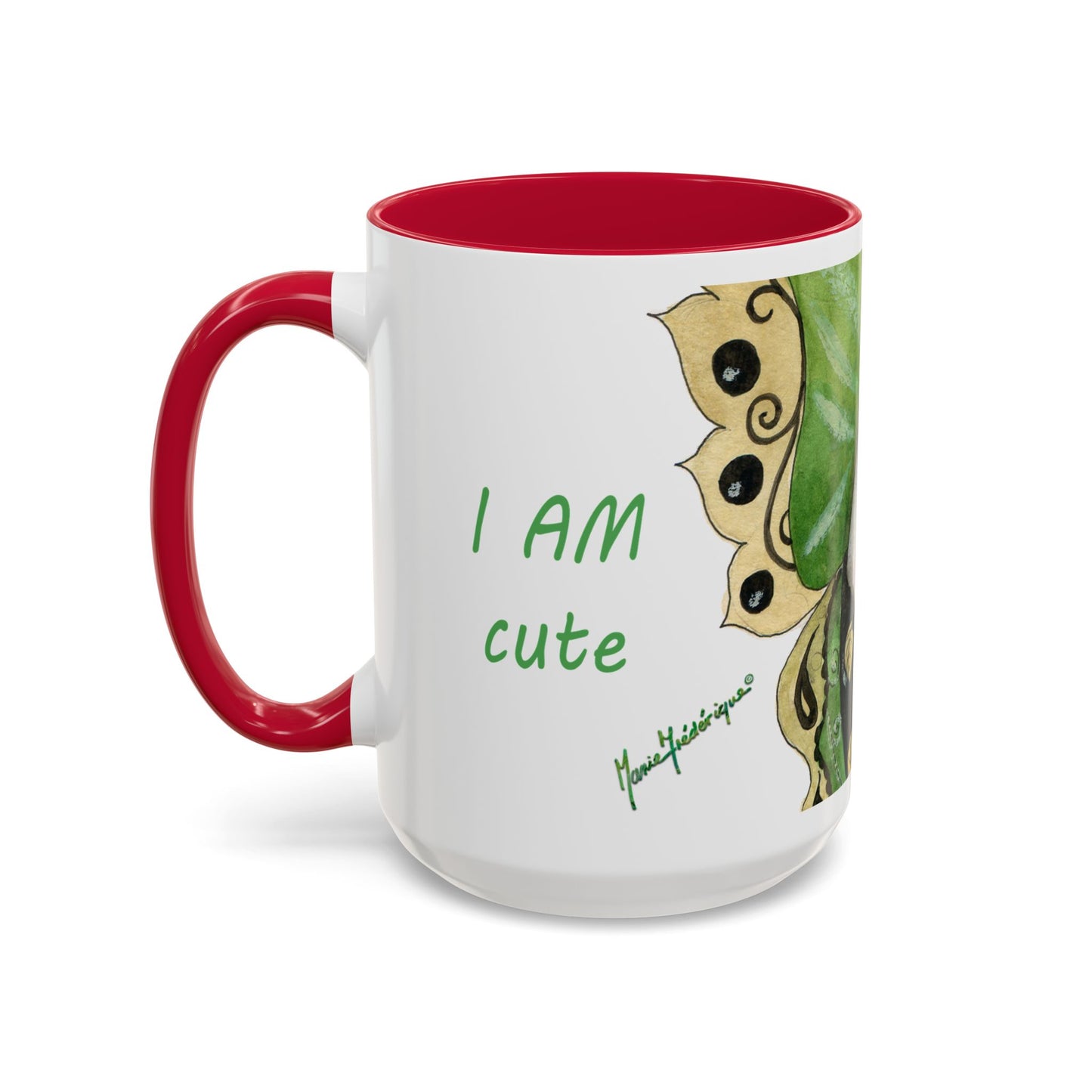 Whimsical Egg Butterfly 1, Colorful Mug by Artist Marie Frederique