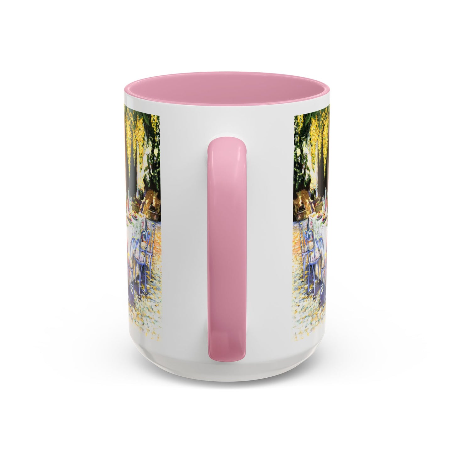 Summer Vibes, Summer pation lunch table - Colorful Mug by artist Marie Frederique