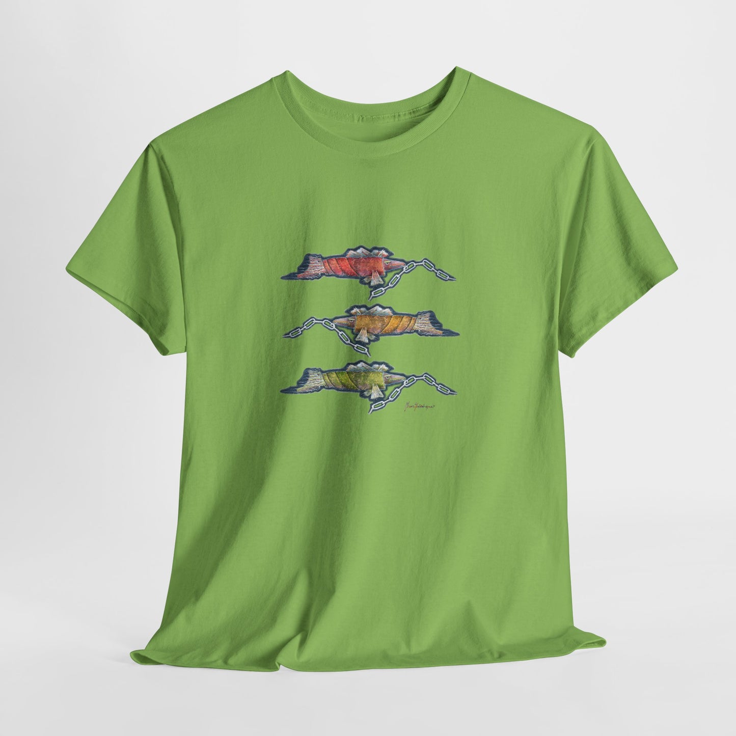 Trio Snout fish T-Shirt — fishing Tee by artist Marie Frederique