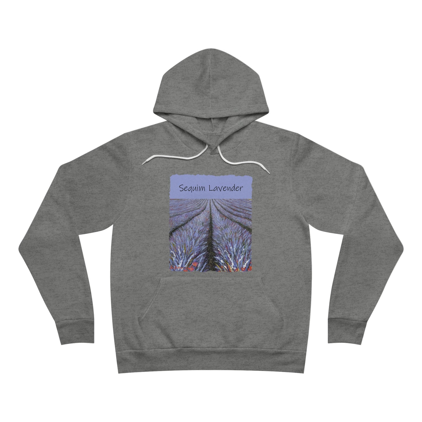 Lavender fields, Sequim WA - Unisex Sponge Fleece Pullover Hoodie by artist Marie Frederique