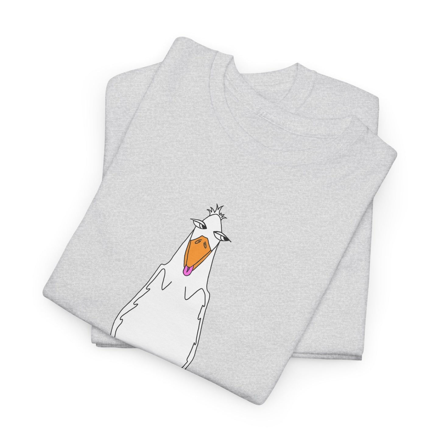 Duck lovers - You're Driving me Quackers! whimsical duck - Unisex Heavy Cotton Tee by artist Marie Frederique