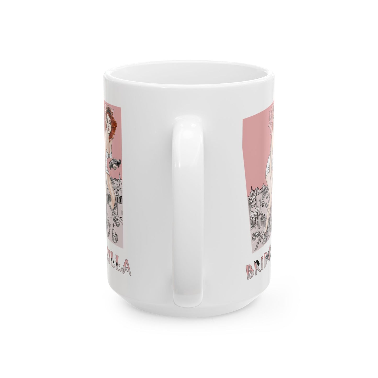 Bridezilla Comic Character mug by artist Marie Frederique