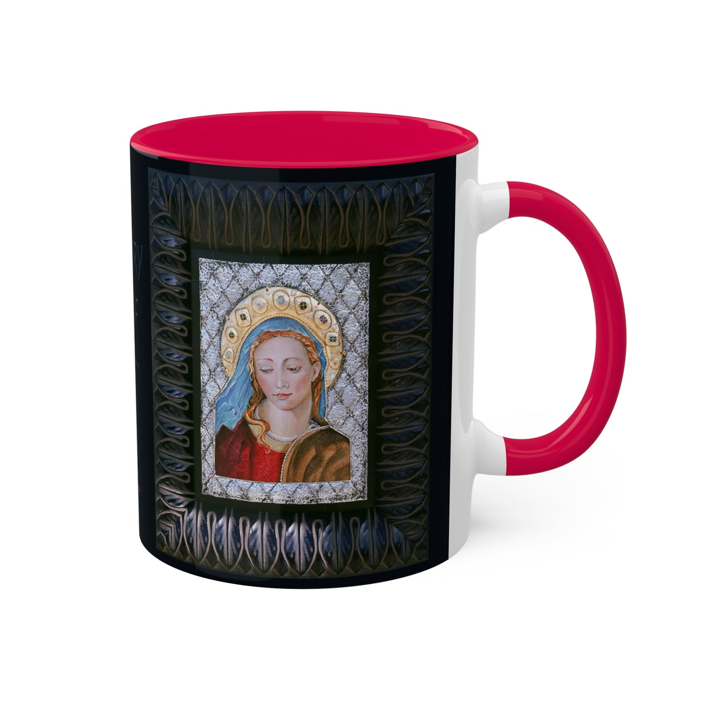 Hail Mary full of Grace - Colorful Mug in 3 colors, 11oz By Artist Marie Frederique