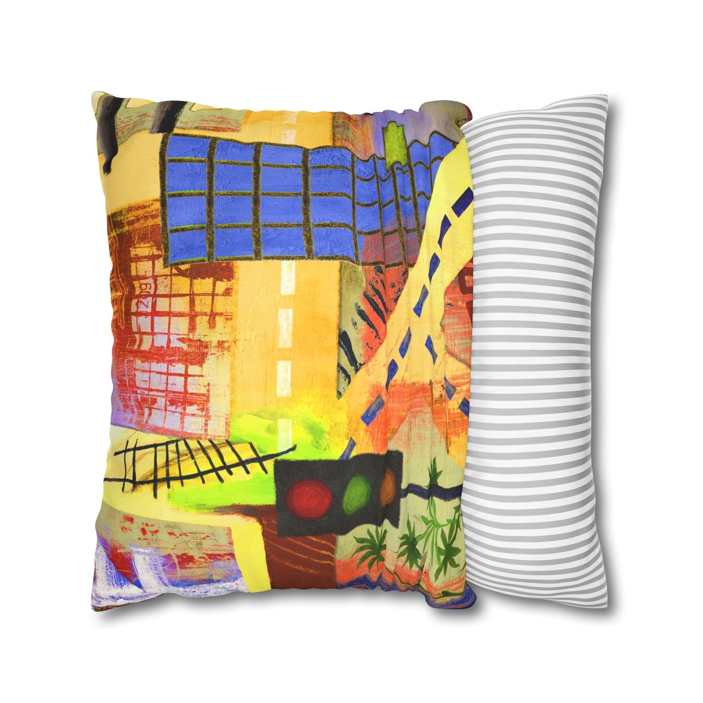 Urban City - Art Pillowcase by artist Marie Frederique