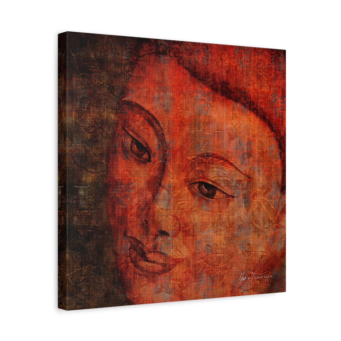 Buddha Portrait, elegant, sophisticated print by artist Marie Frederique