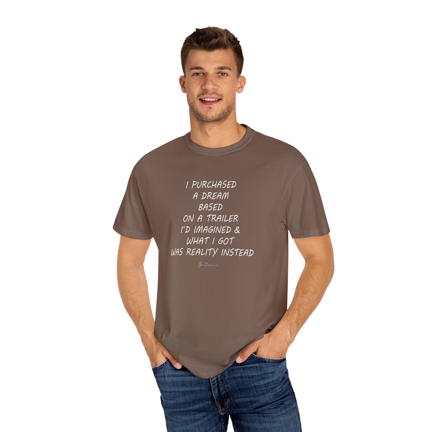 Inspirational Unisex T-Shirt - 'I Purchased a Dream' Quote by artist Marie Frederique