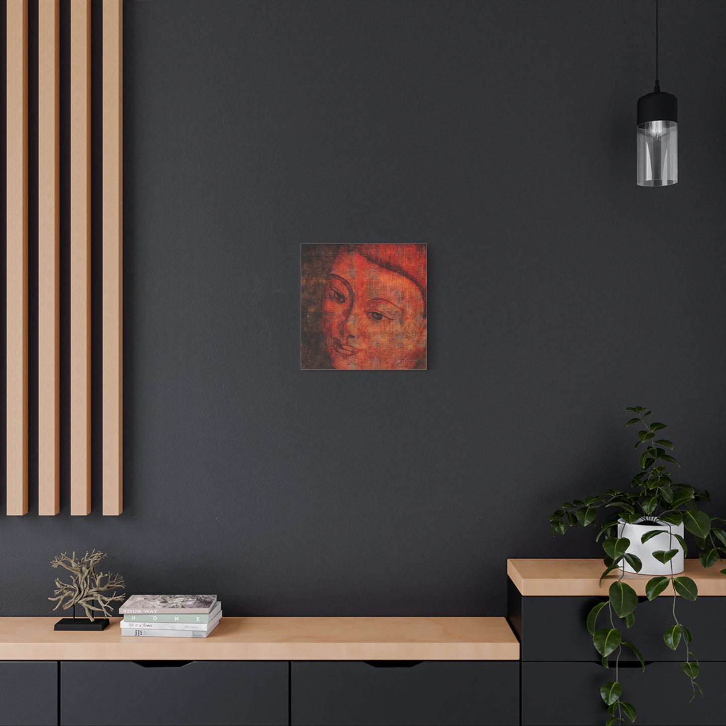 Buddha Portrait, elegant, sophisticated print by artist Marie Frederique