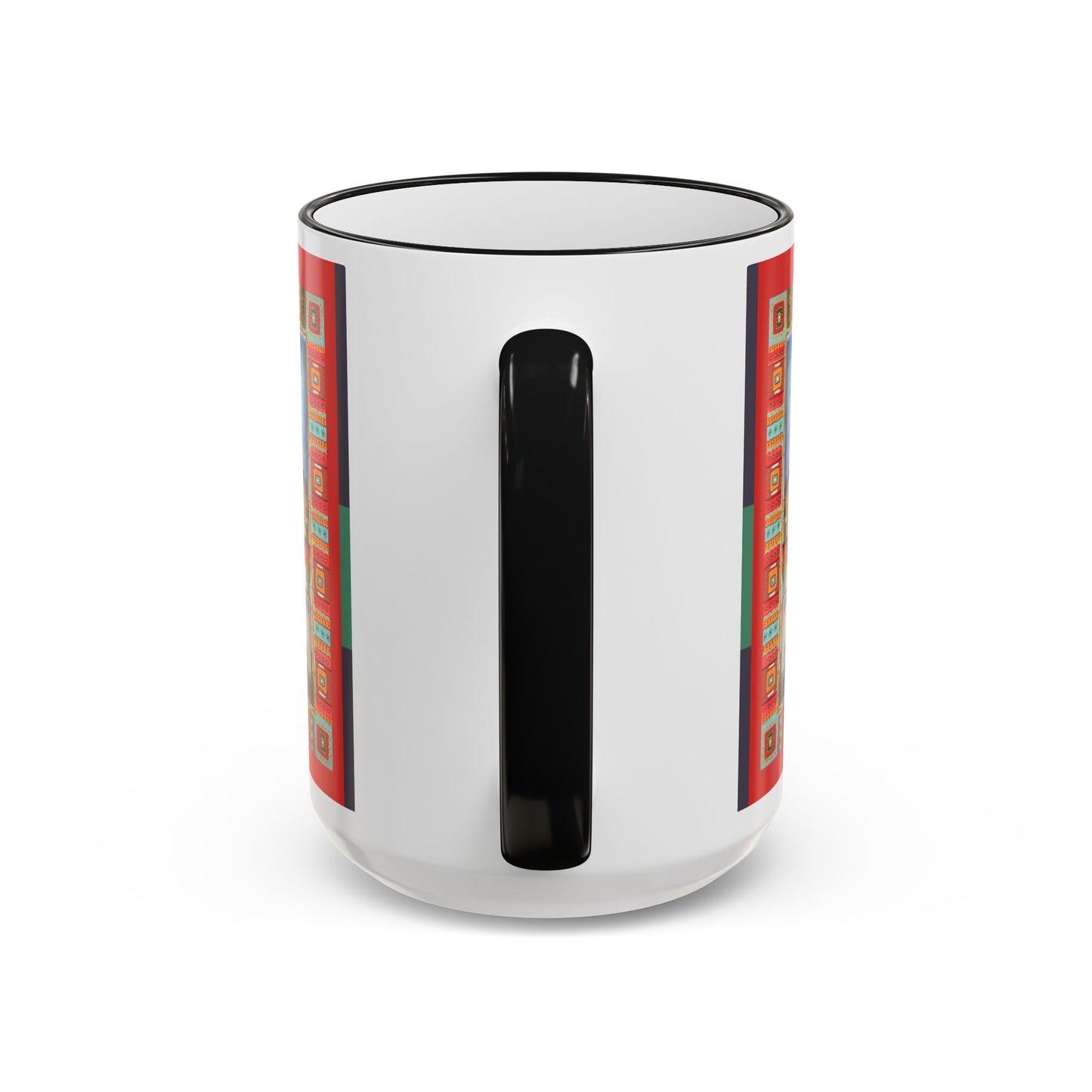 Colorful Pueblo Pattern Coffee Mug (11oz/15oz) by artist Marie Frederique