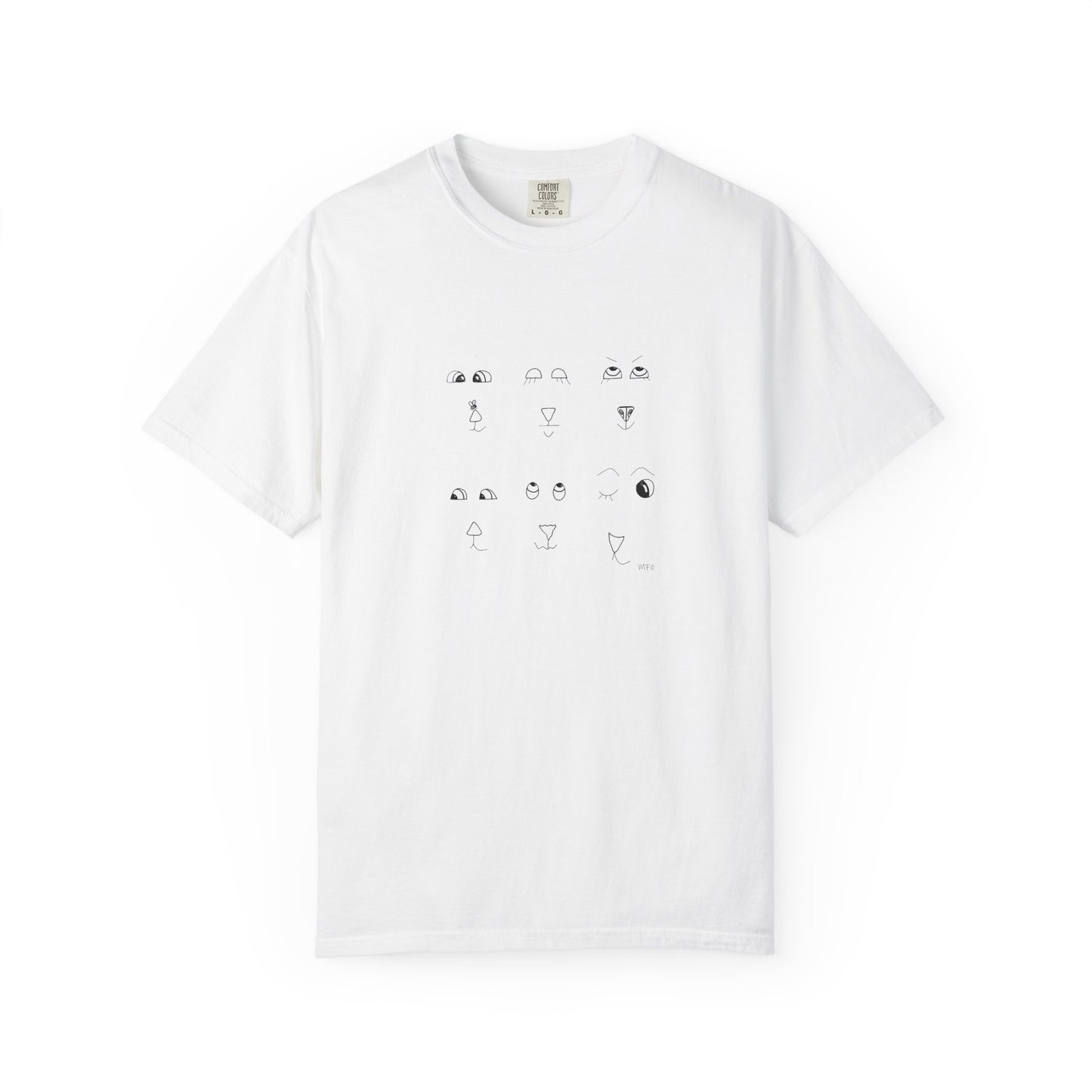 Behind Does Not Exist T-Shirt — Minimalist Broken Clock Graphic Tee by artist Marie Frederique