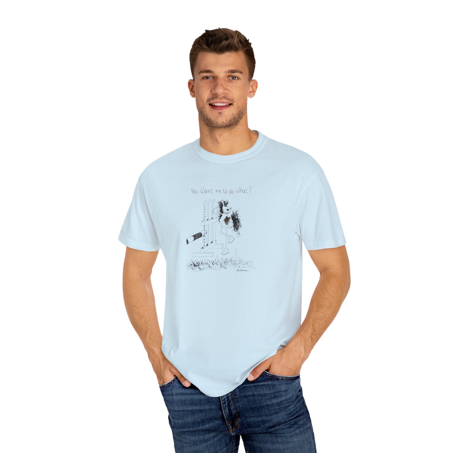 CTS - You want me to do what? from a horse's point of view - Equestrian T-shirt by Artist Marie Frederique