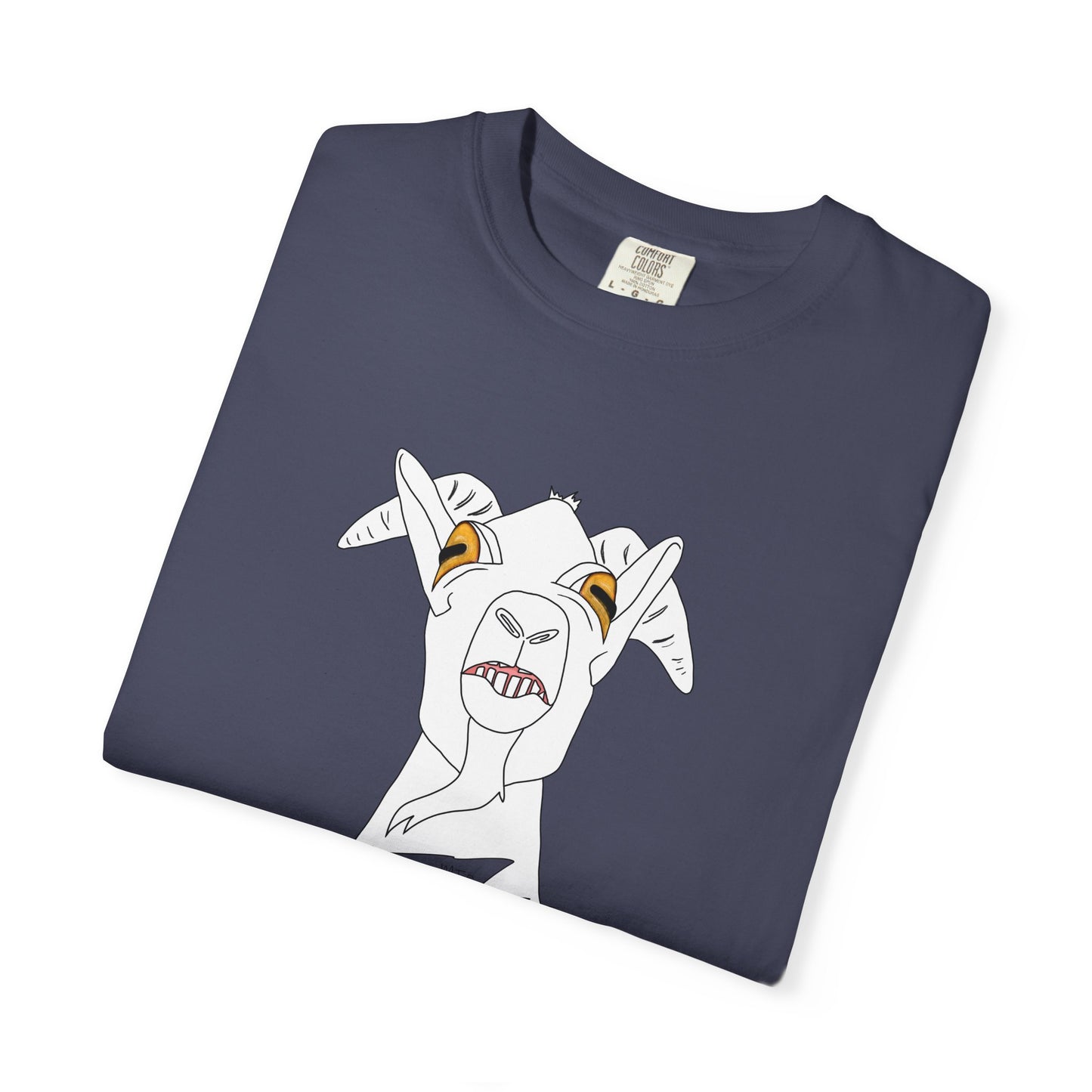 Stubborn Old Goat T-Shirt - Unisex Tee for Goat Lovers by artist Marie Frederique