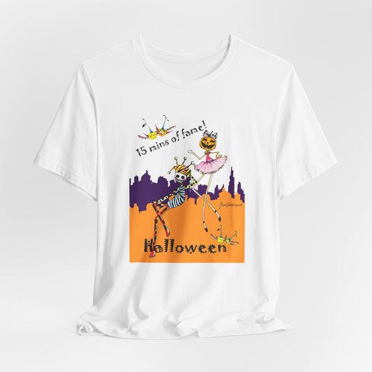 Halloween, 15 MINS OF FAME! - Short Sleeve Tee by artist Marie Frederique