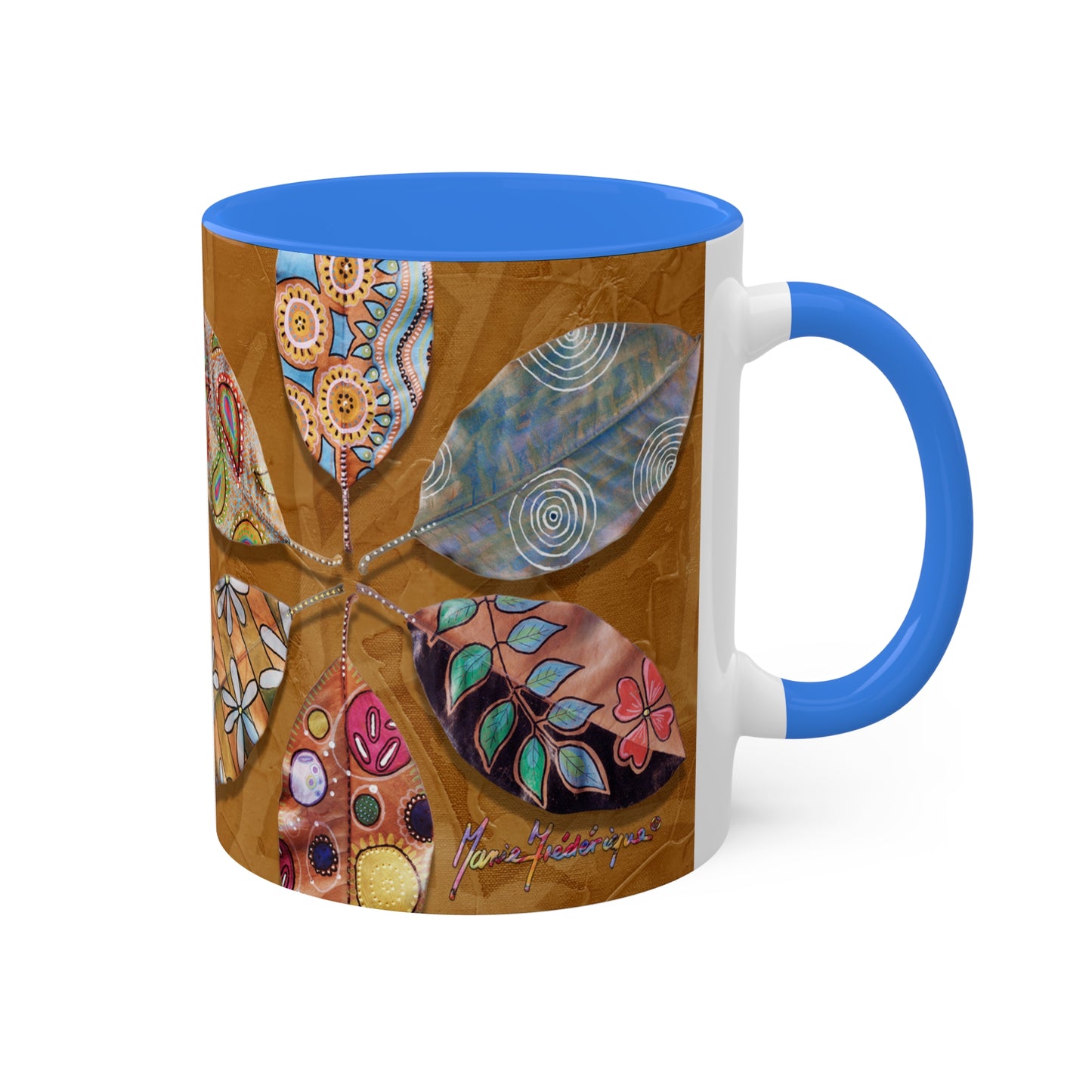 I AM Surfing, Colorful Mug in 6 color options, Black, Red, Golden yellow, Light green, Light Blue and Cambridge Blue. 11oz By Artist Marie Frederique