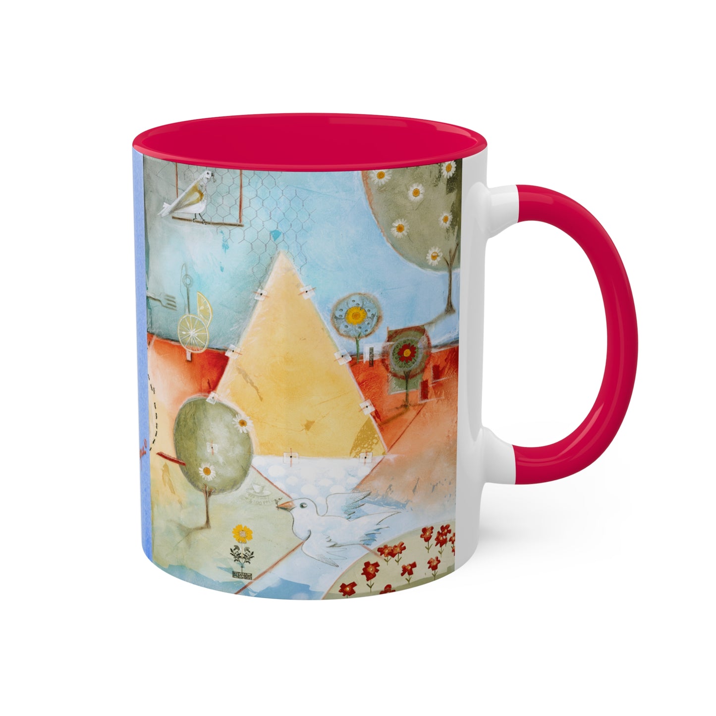 I AM what I AM and that is Enough # 1, Colorful Mug in 5 colors, 11oz by Artist Marie Frederique