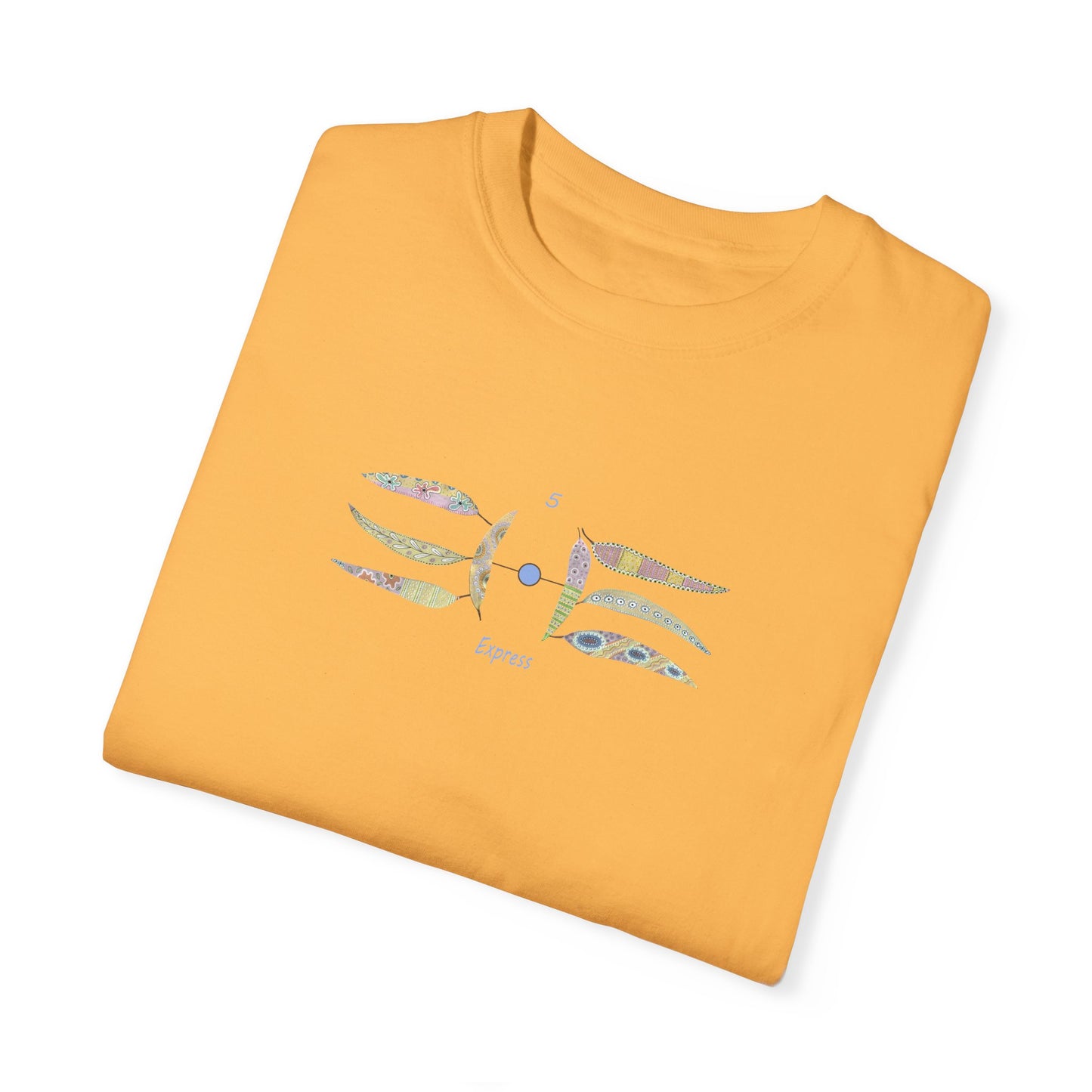 Essassani symbol # 5 "Express" - Unisex Garment-Dyed T-shirt by Artist Marie Frederique