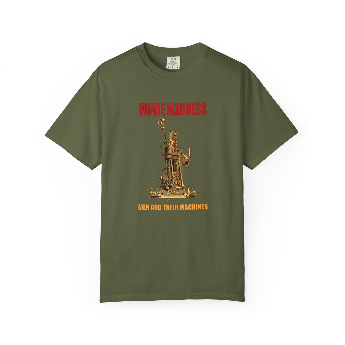 Movie Madness T-Shirt — "Men and Their Machines" Graphic Tee by artist Marie Frederique