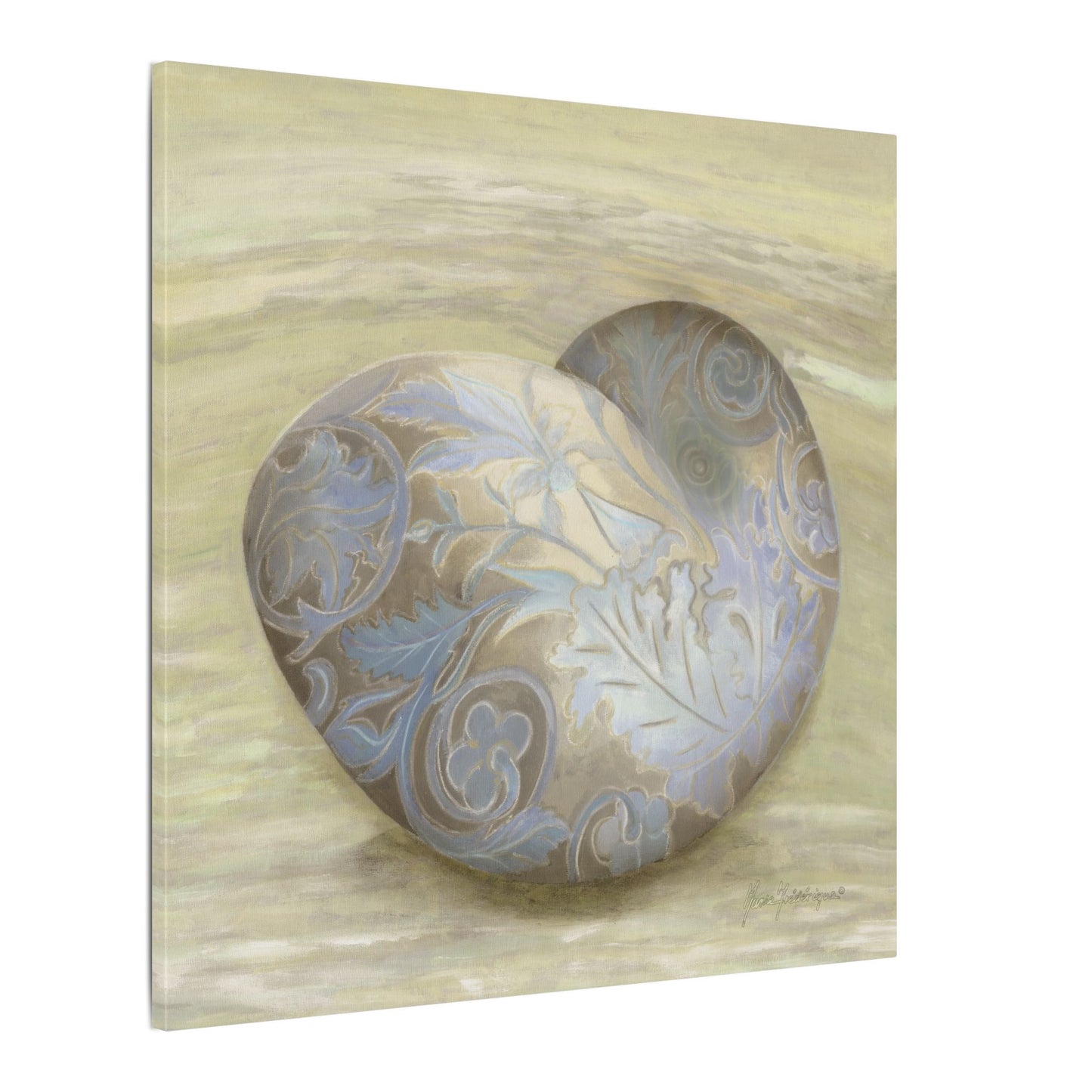 Serene Shell 2 printed Art Canvas by artist Marie Frederique