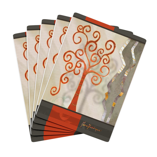 Jade Forest 2, Artistic Poker Playing Cards Set by artist Marie Frederique