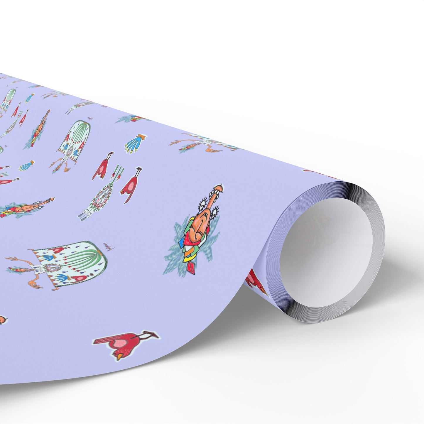 Lavender Tropical Dancer Wrapping Paper — Gift Wrap for Birthdays & Playful Occasions by artist Marie Frederique
