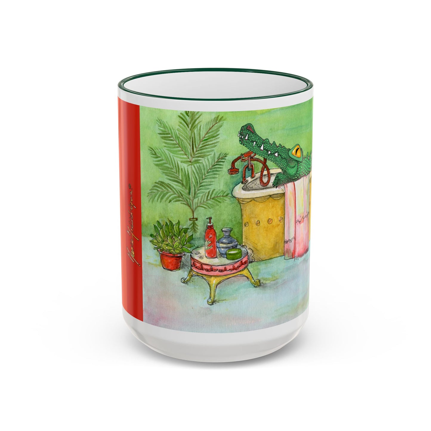 Funny Alligator Mug by artist Marie Frederique
