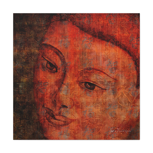 Buddha Portrait, elegant, sophisticated print by artist Marie Frederique