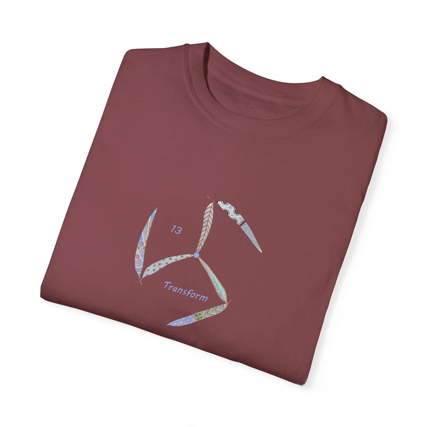 Essassani symbol # 13 "Transform" - Unisex Garment-Dyed T-shirt by Artist Marie Frederique