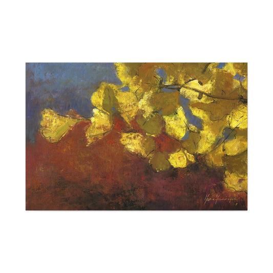 Vibrant Autumn Canvas Art by artist Marie Frederique