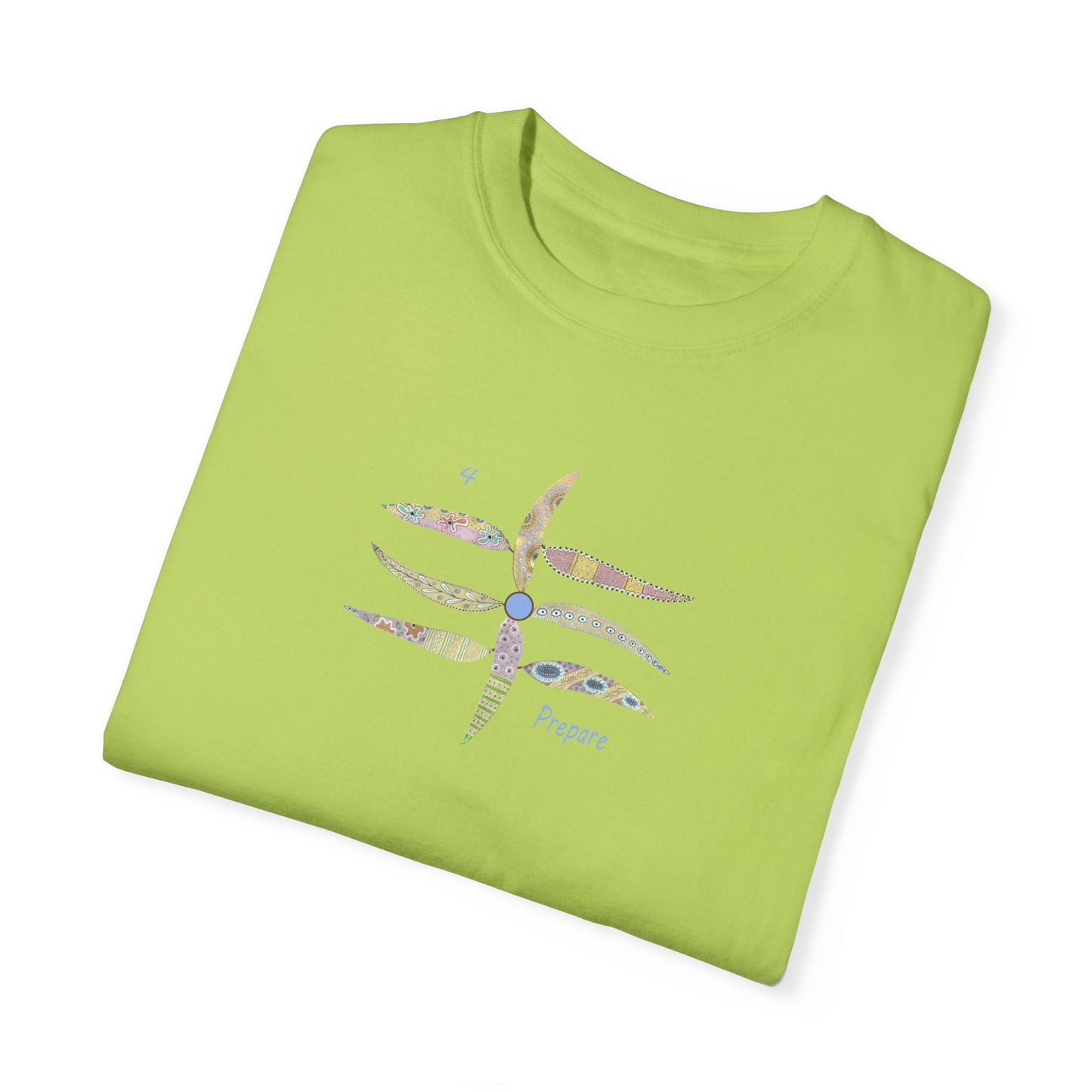 Essassani symbol # 4 "Prepare" - Unisex Garment-Dyed T-shirt by Artist Marie Frederique