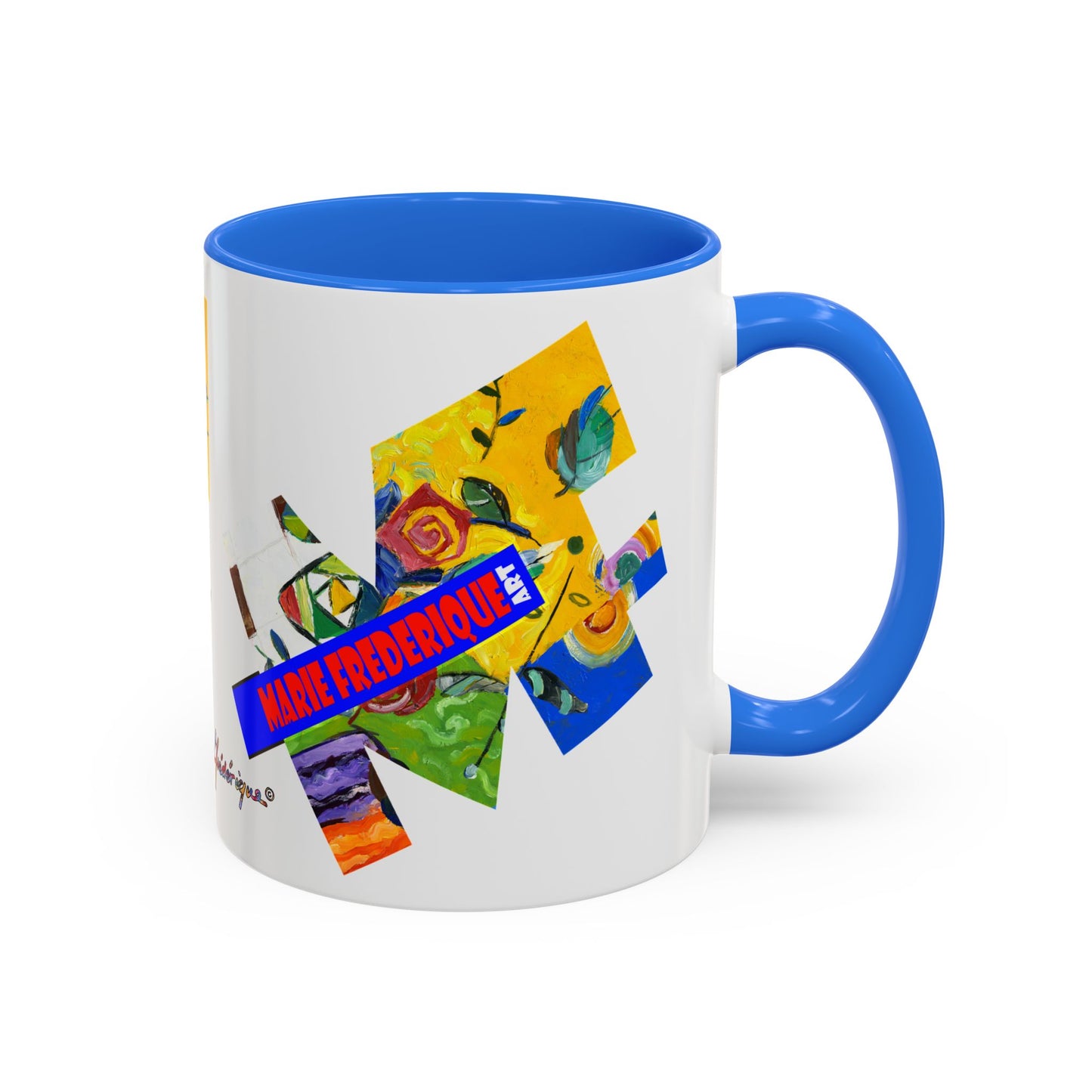 MF ART, multicolored abstract - Colorful Mug by artist Marie Frederique