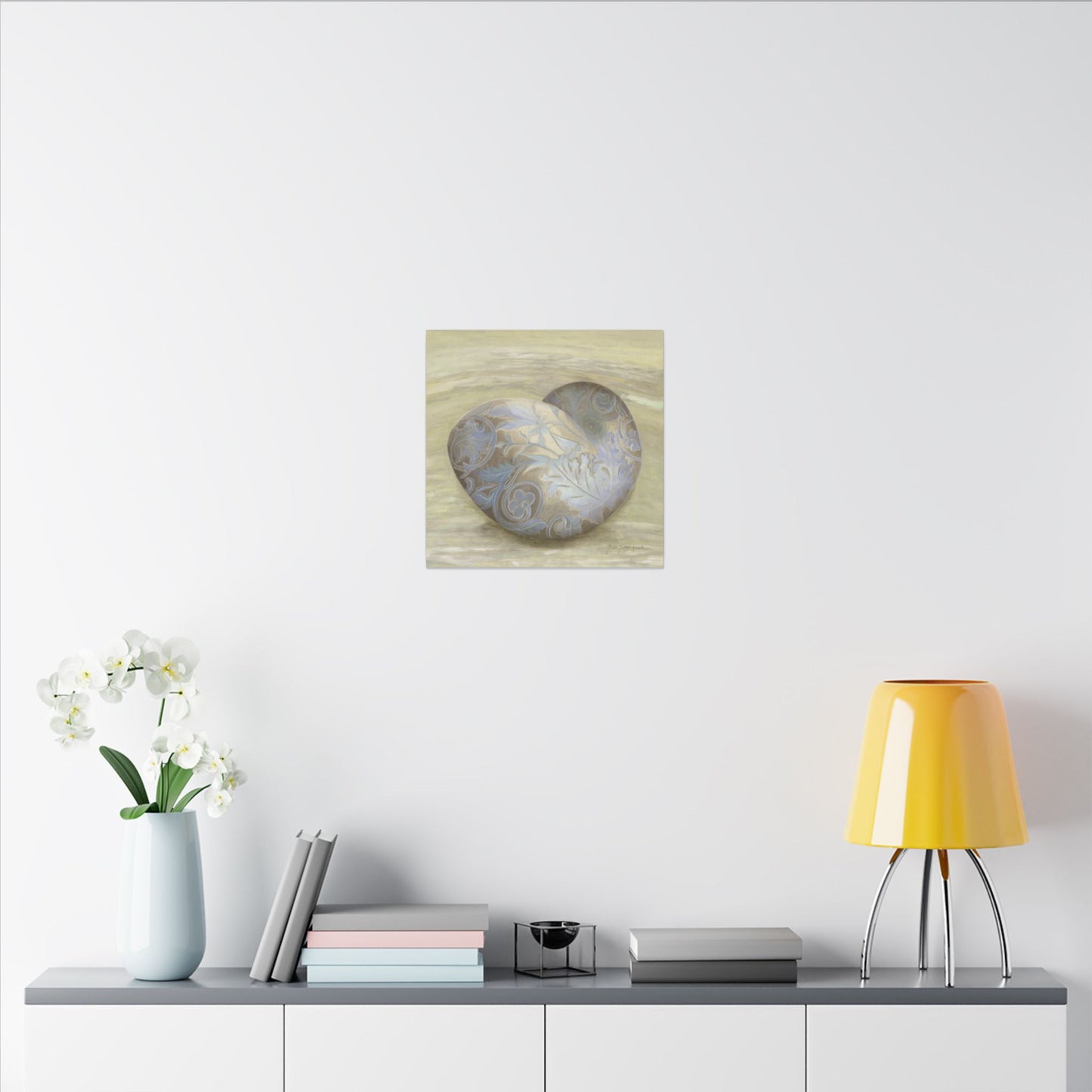 Serene Shell 2 printed Art Canvas by artist Marie Frederique