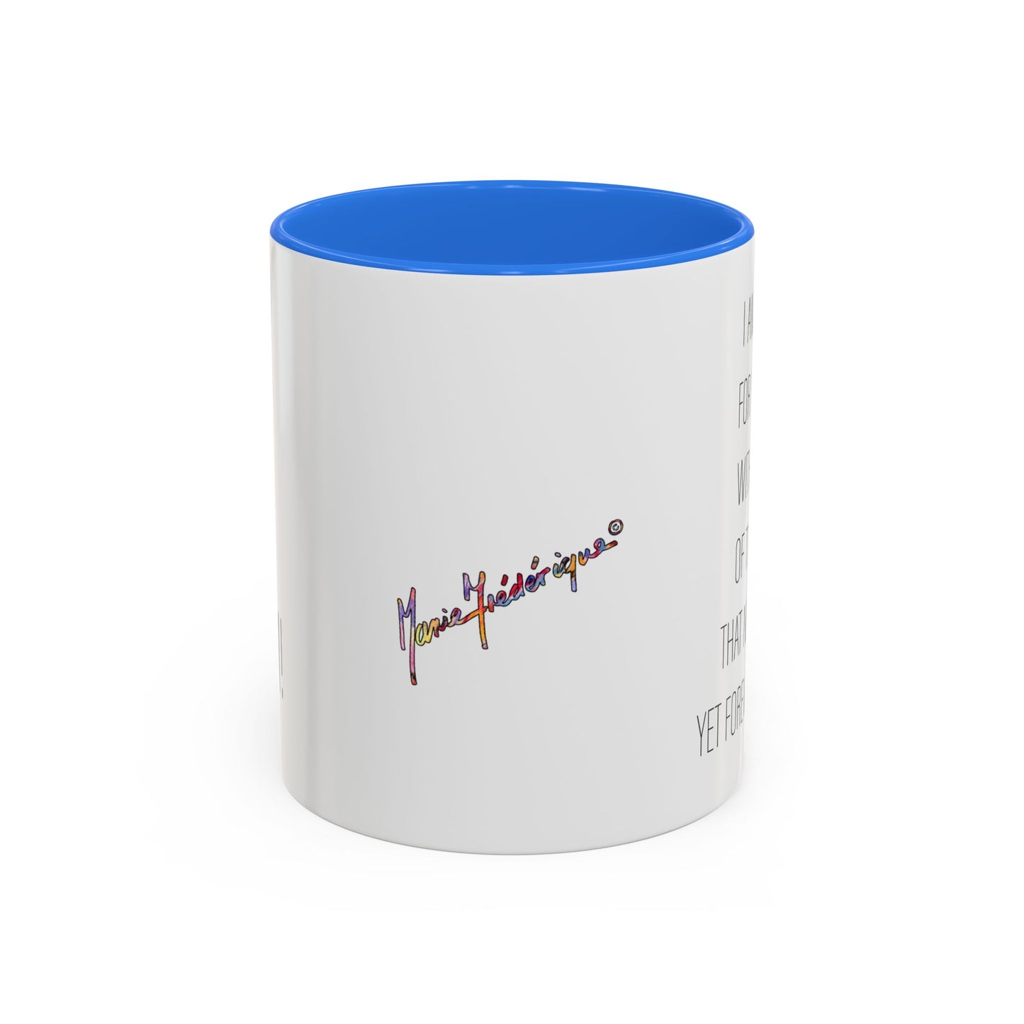 Looking for yesterday, Colorful Mug by Artist Marie Frederique