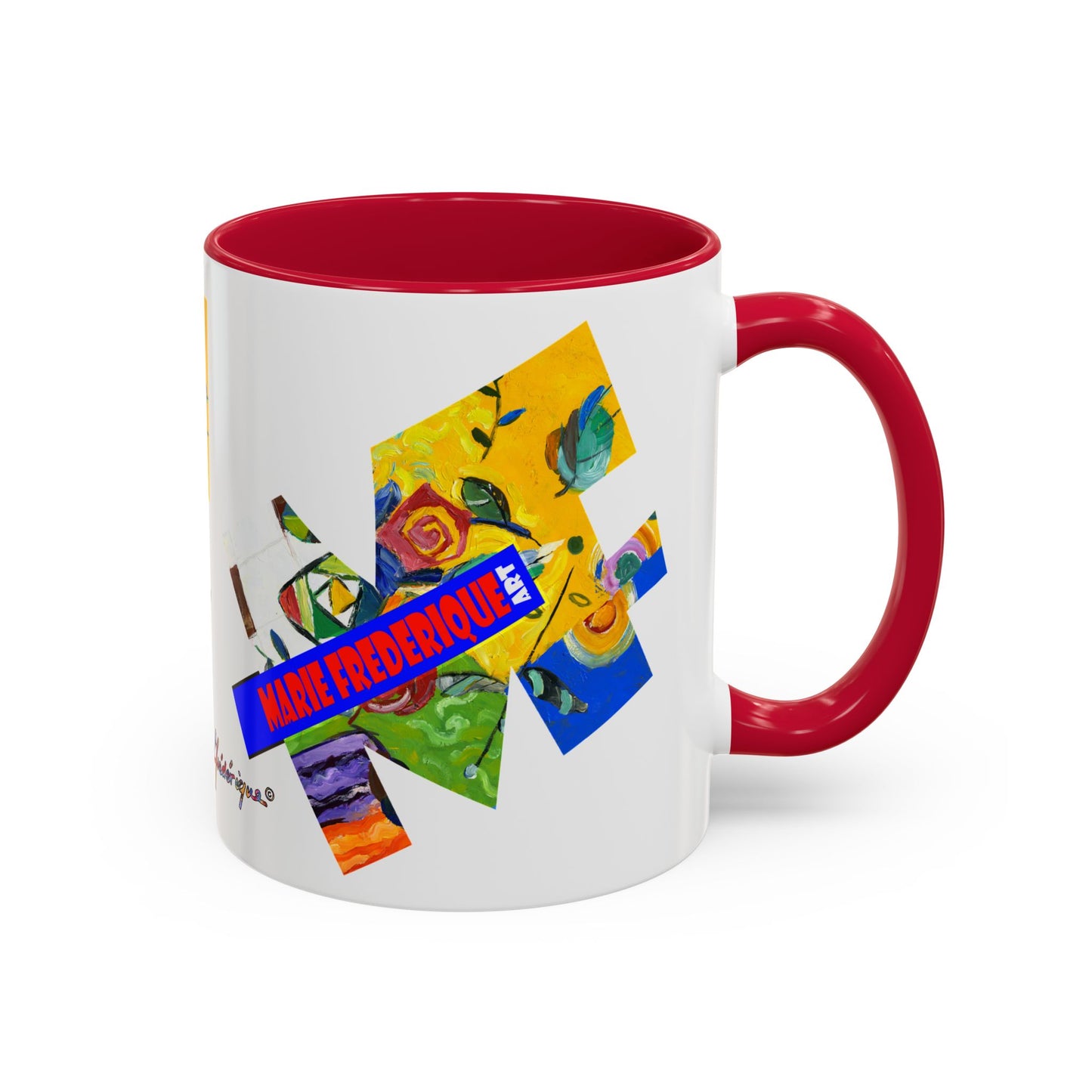 MF ART, multicolored abstract - Colorful Mug by artist Marie Frederique