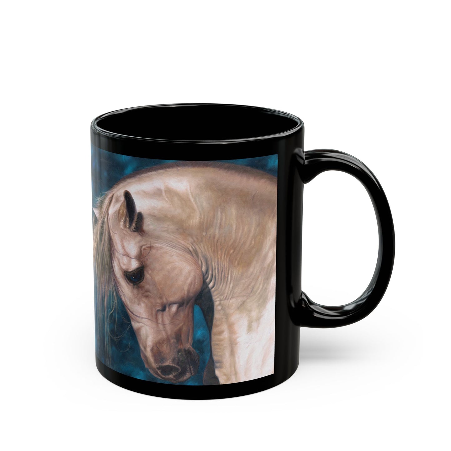 CTS - Blonde Horse, Black Mug (11oz, 15oz)