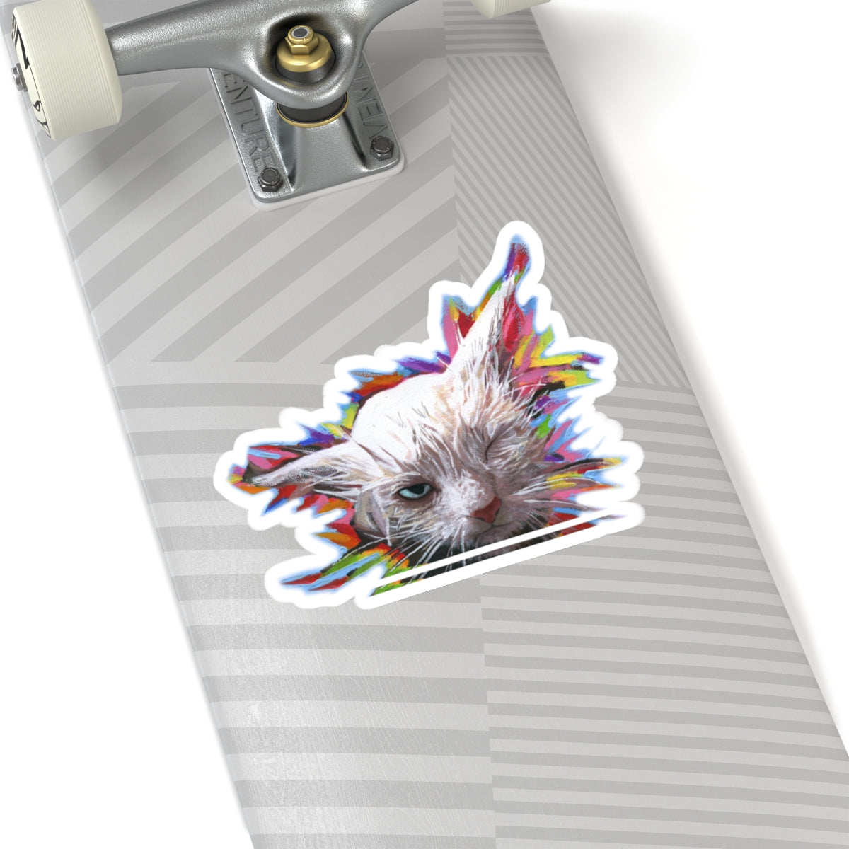 RBF Wet Cat sticker by Artist Marie Frederique in 2 sizes