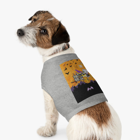 Halloween BOO CREW - Pet Tank Top by artist Marie Frederique