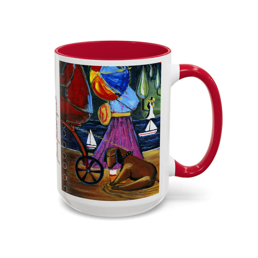 I'm Fine, I'm Fine everything's Fine- Colorful Mug by Artist Marie Frederique