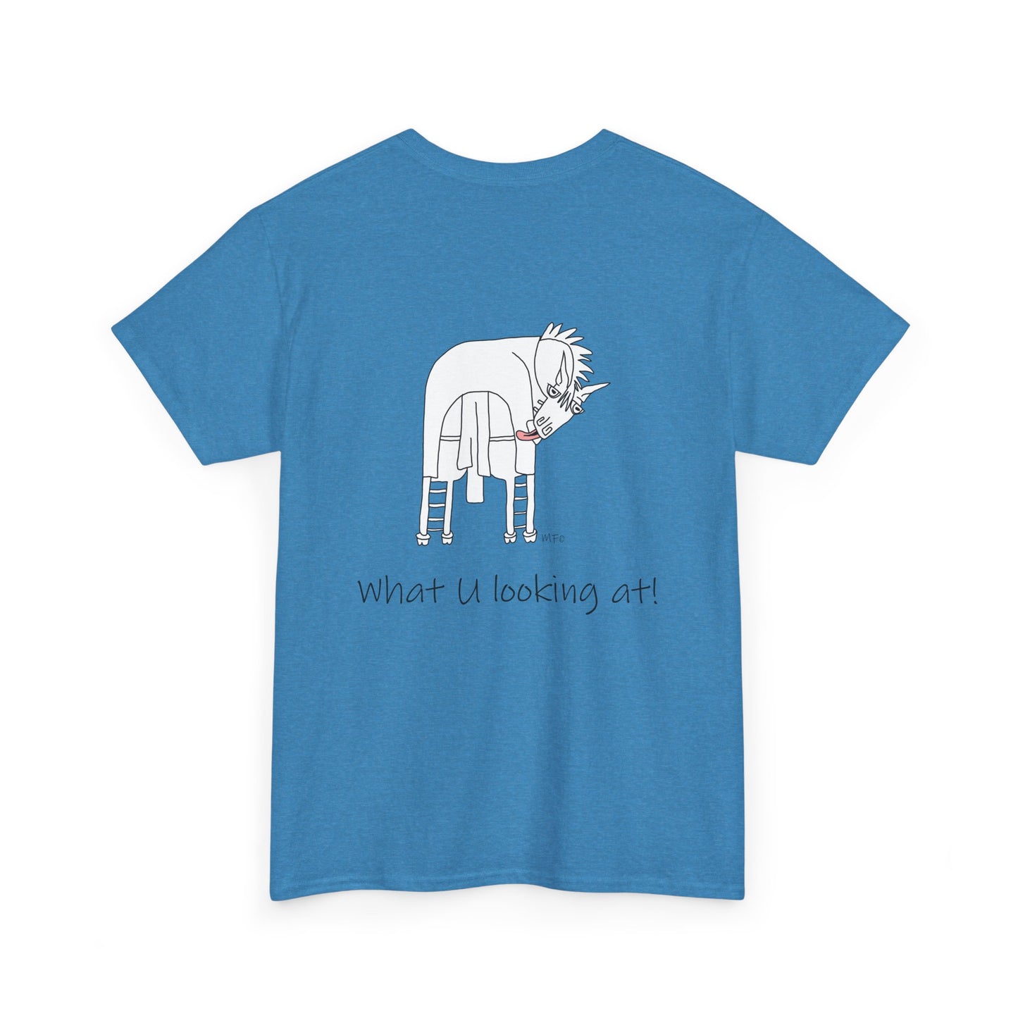 Funny Horse Butt (Back print only, front is blank) Unisex Tee by artist Marie Frederique
