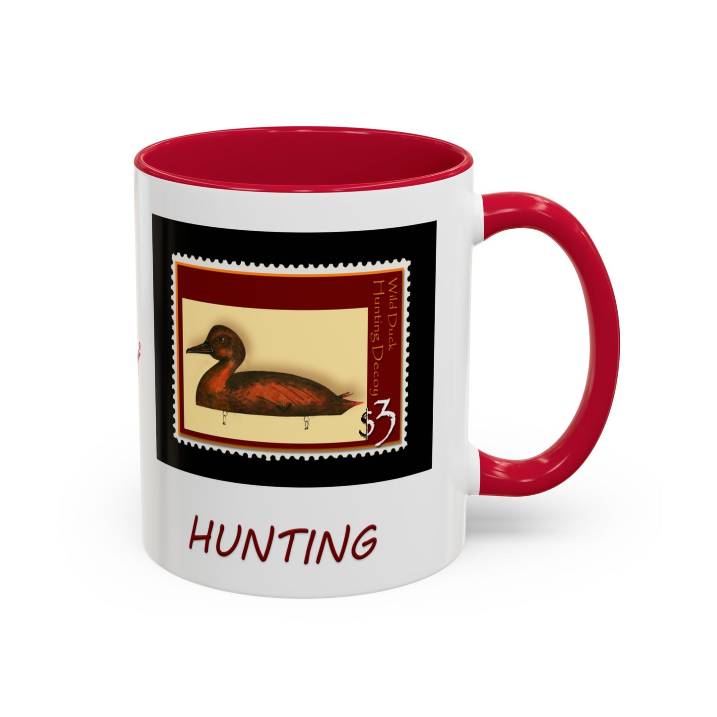 Mug Decoy Duck Art Print Stamp - Hunting Lodge Decor by artist Marie Frederique