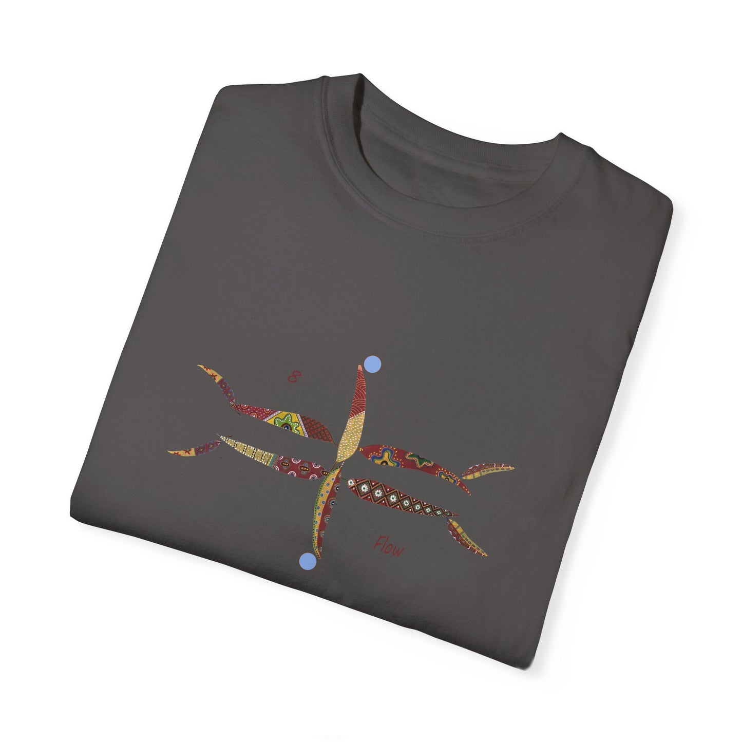 Essassani symbol # 8 "Flow" - Unisex Garment-Dyed T-shirt by Artist Marie Frederique