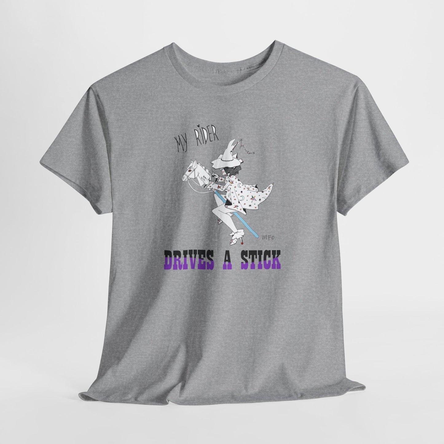 Horse riding, Halloween 'My Rider Drives a Stick' by artist Marie Frederique