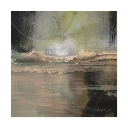 Serene Ocean Canvas Art Print by artist Marie Frederique