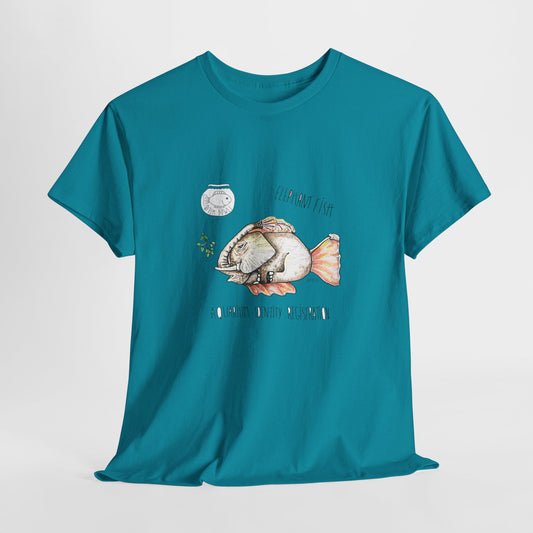 Elephant Fish Unisex T-shirt - The Fishbowl Collection by artist Marie Frederique