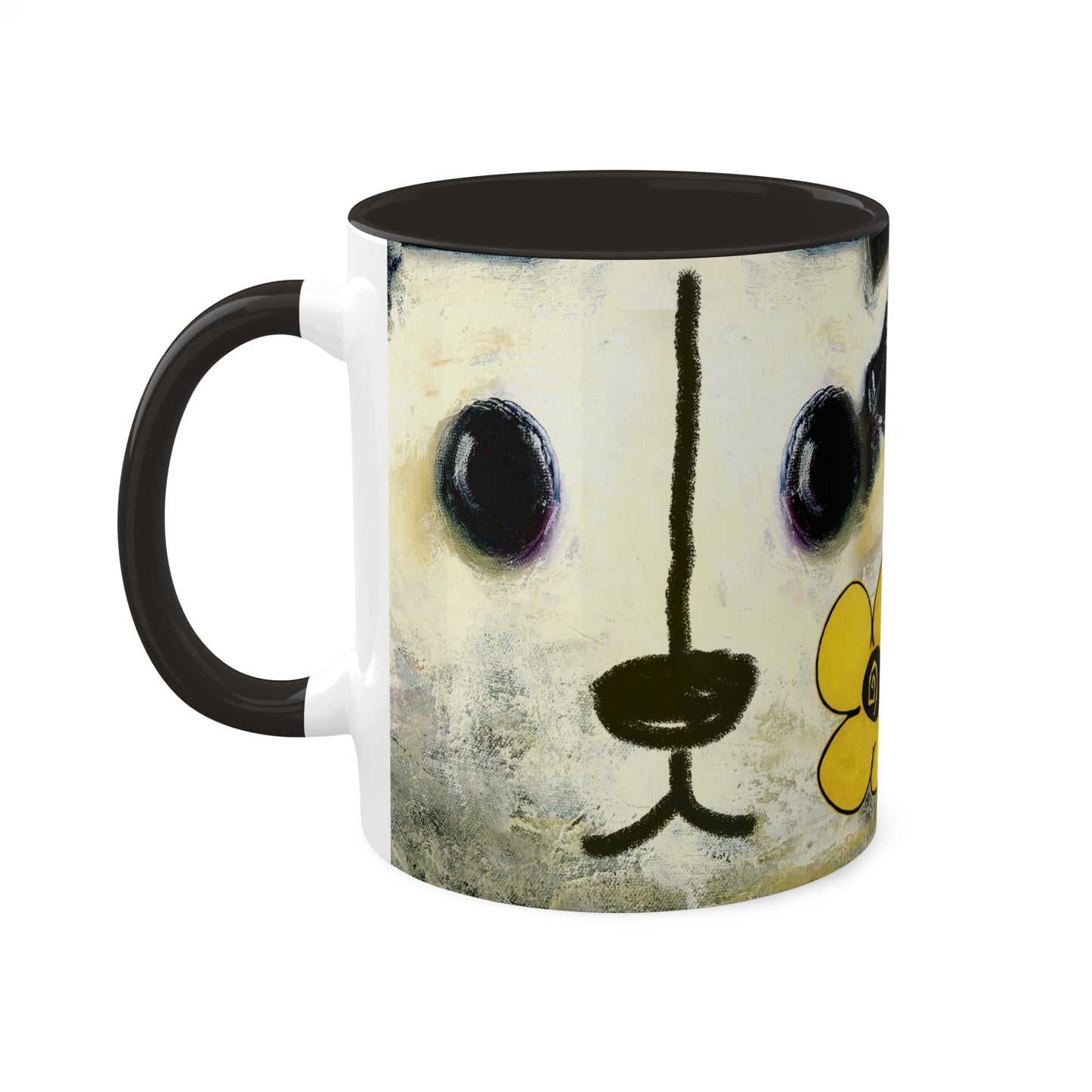 I AM Cute - in 3 color variations, Black, Red and Yellow Mug, 11oz By Artist Marie Frederique