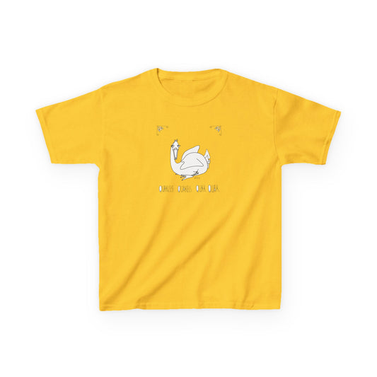 Duck lovers - "Quakless Quakels Quak Quak" Kids Heavy Cotton™ Tee by artist Marie Frederique