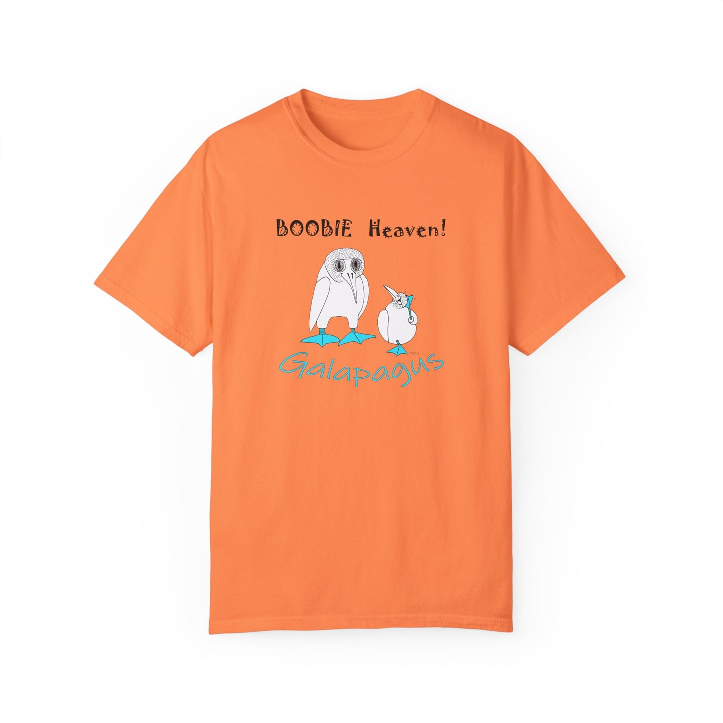 Galapagus Boobie Heaven Unisex T-Shirt - Fun and Quirky Bird Design by artist Marie Frederique