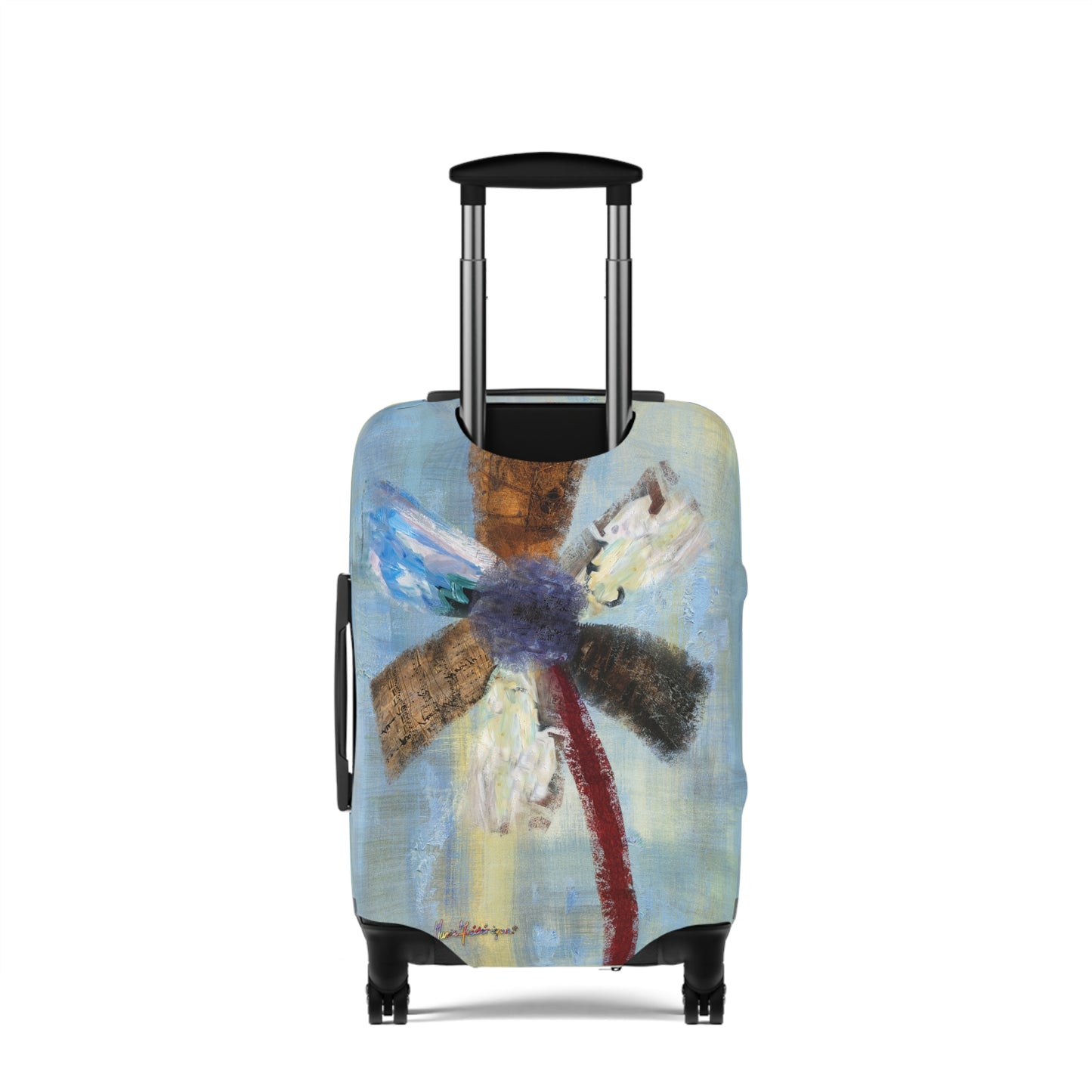 Luggage Cover, abstract flower by artist Marie Frederique