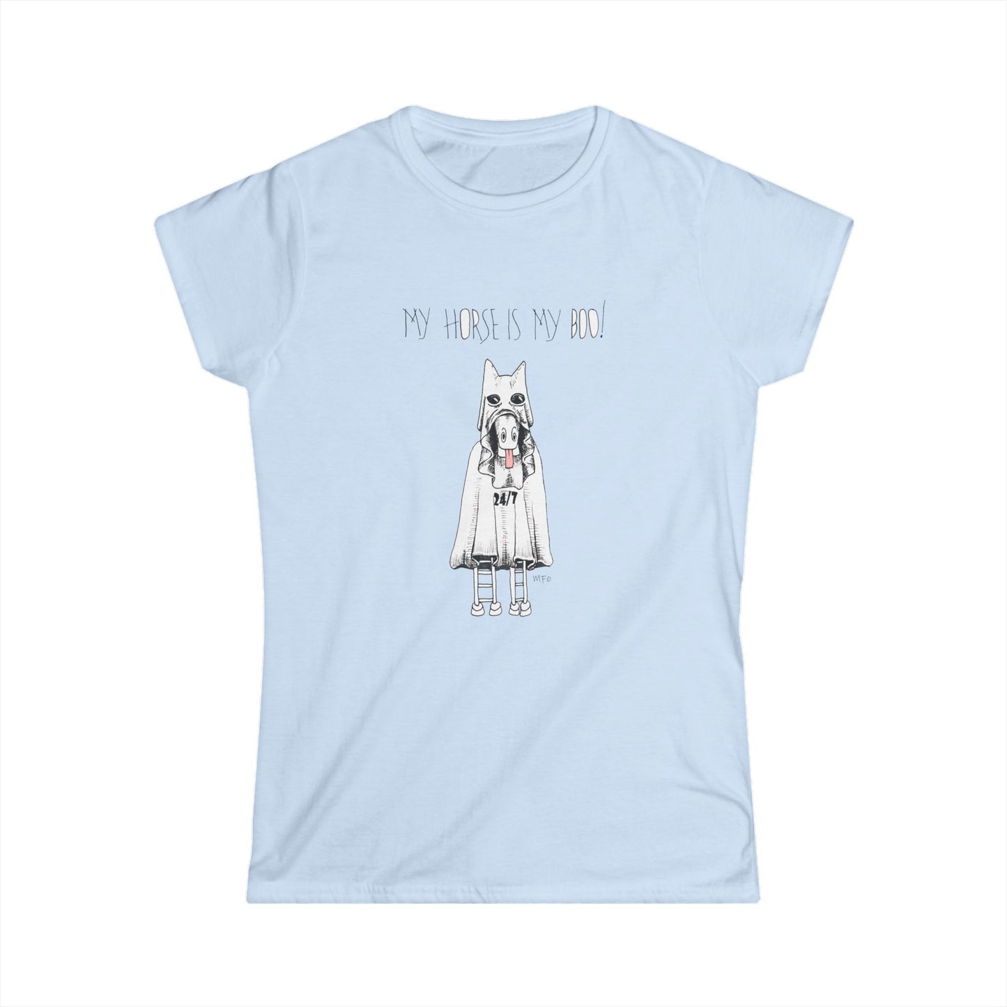 Funny Horse Graphic Women's Tee by artist Marie Frederique