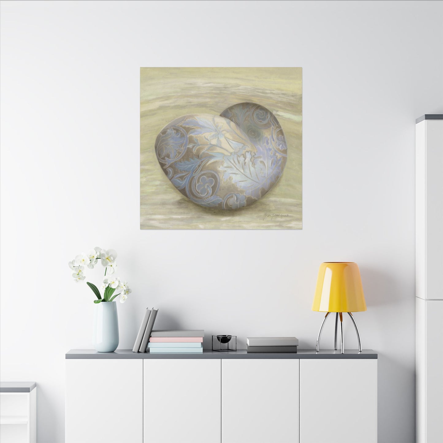 Serene Shell 2 printed Art Canvas by artist Marie Frederique