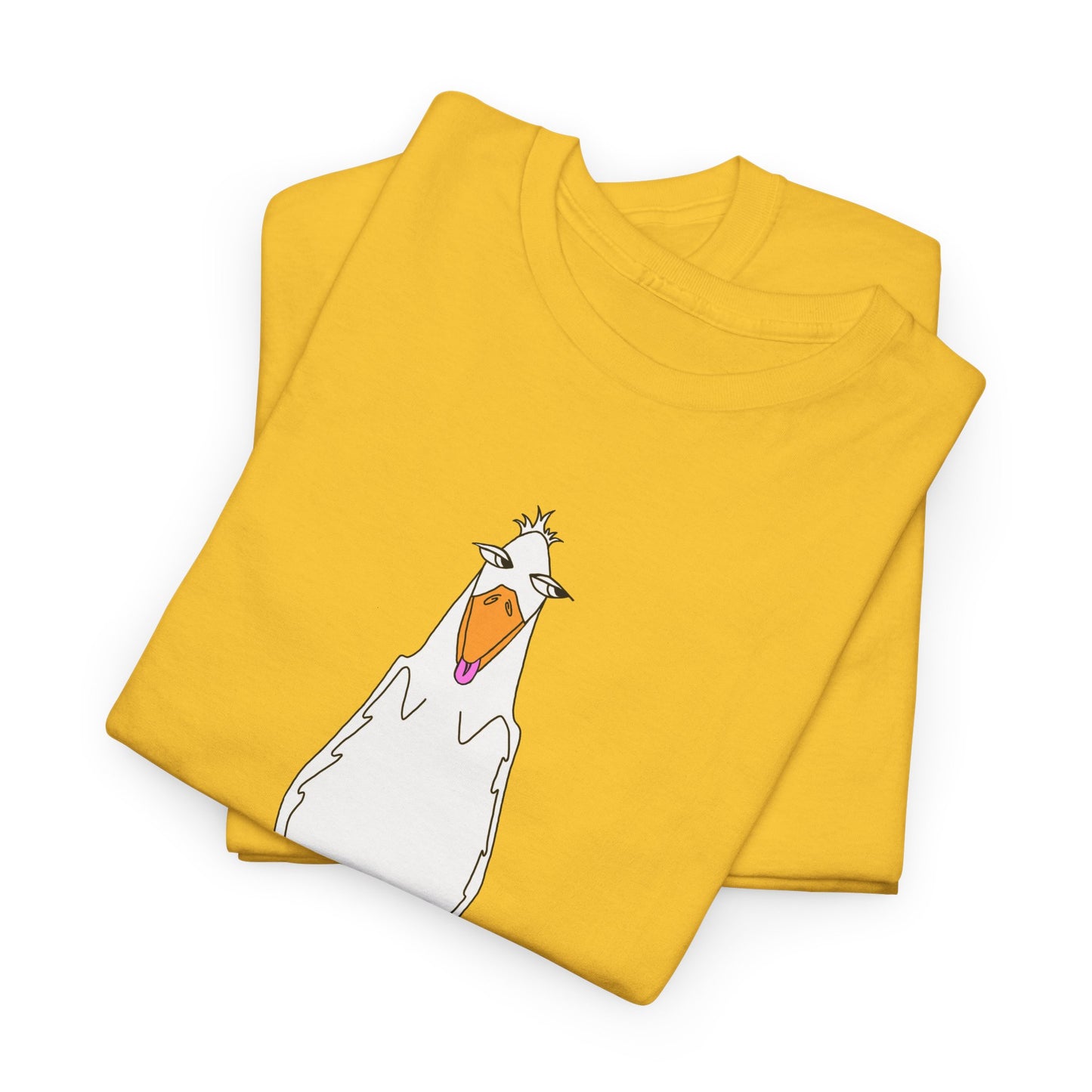 Duck lovers - You're Driving me Quackers! whimsical duck - Unisex Heavy Cotton Tee by artist Marie Frederique
