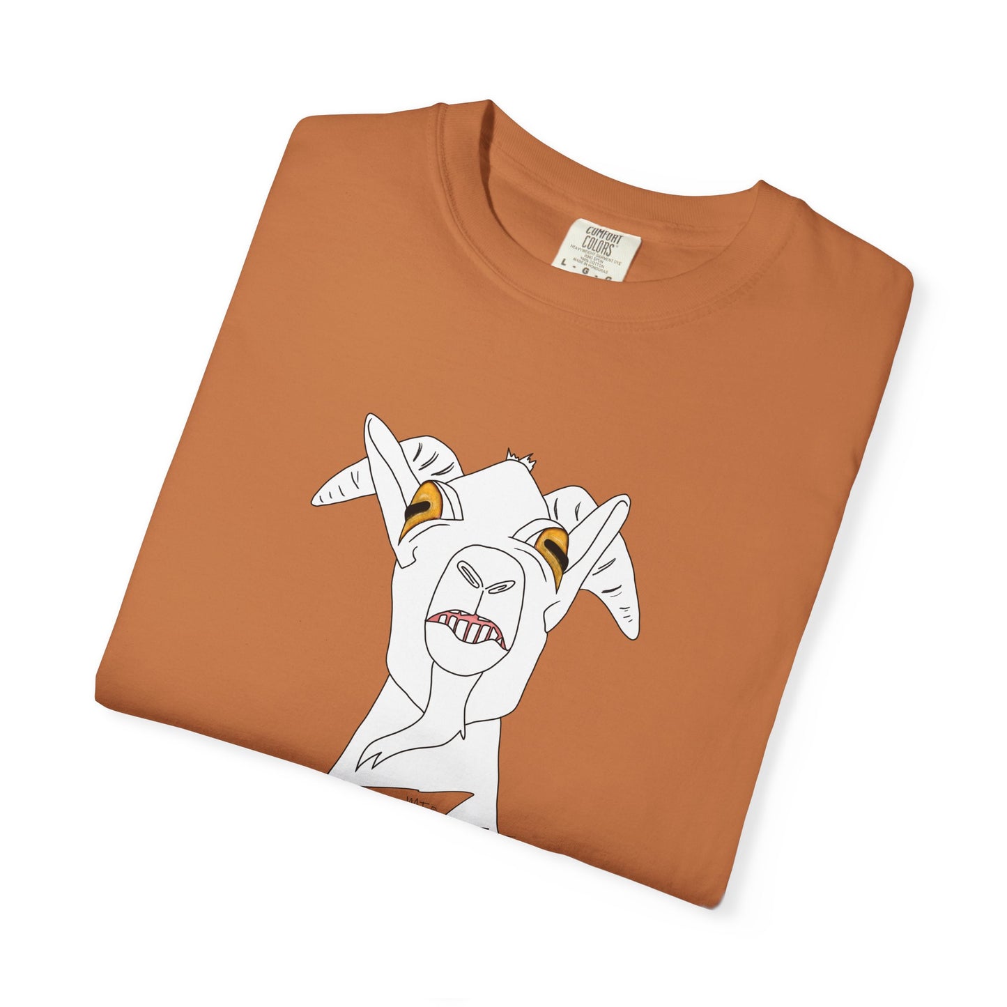 Stubborn Old Goat T-Shirt - Unisex Tee for Goat Lovers by artist Marie Frederique